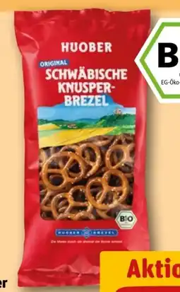 REWE Huober Brezel Original Schwäbische Bio Knusper-Brezel Angebot