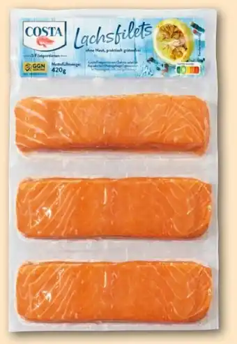 REWE Costa Lachsfilets Natur Angebot