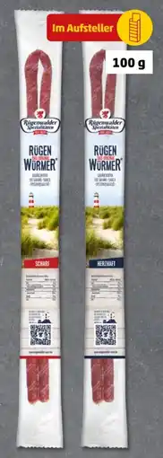 PENNY Rügenwalder Spezialitäten Original Rügenwürmer Scharf XXL Angebot