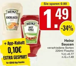 WEZ Heinz Saucen Angebot
