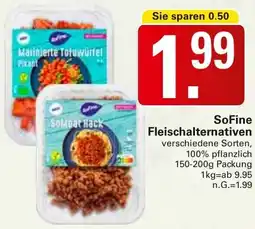 WEZ SoFine Fleischalternativen Angebot