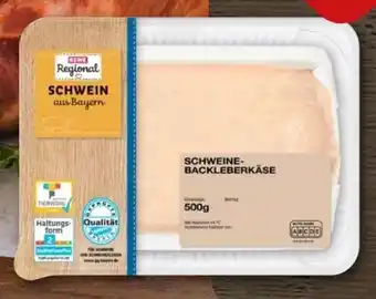 REWE Center Rewe Regional Schweine-Backleberkäse Angebot