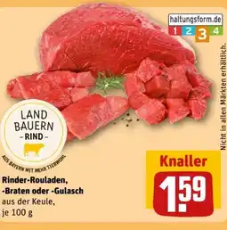 REWE Center Metzgerei Landbauern Rinder-Rouladen Angebot