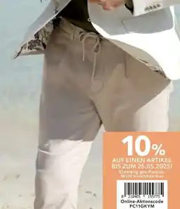 Peek & Cloppenburg Hamburg Nils Sundström Herren Leinen-Hose Angebot