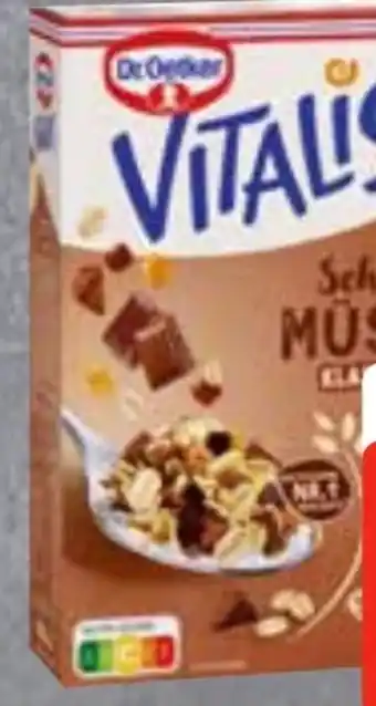 Edeka Frischemarkt Dr. Oetker Vitalis Schokomüsli Angebot