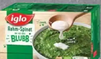 Edeka Iglo Rahm-Spinat mit dem Blubb Angebot
