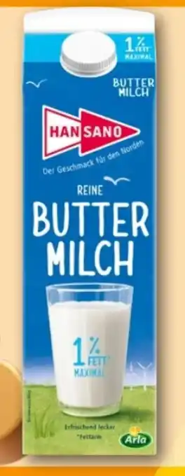 REWE Center Hansano Reine Buttermilch Angebot