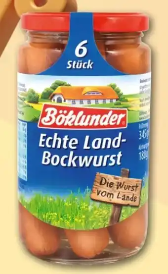 REWE Center Böklunder Echte Land-Bockwurst Angebot