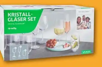REWE Vivess Kristallgläser 18 tlg Angebot