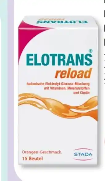 Budni Stada Elotrans Reload Elektrolyt Pulver Angebot