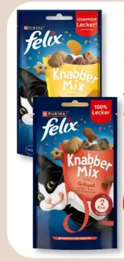 Budni Purina Felix Knabber Mix Katzensnacks Angebot