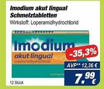 Easy Apotheke Imodium Akut Lingual Schmelztabletten Angebot