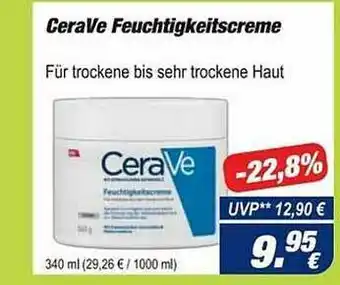 Easy Apotheke Cerave Feuchtigkeitscreme Angebot