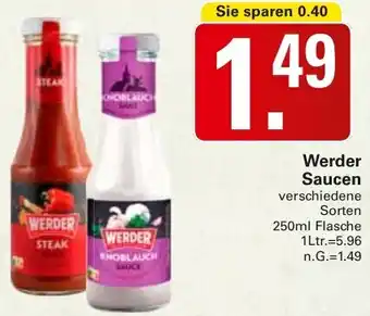 WEZ Werder Saucen Angebot
