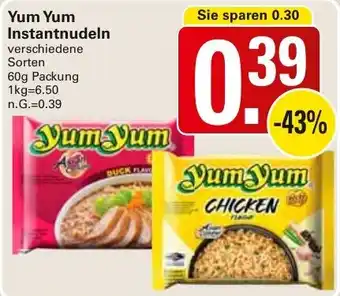WEZ Yum Yum Instantnudeln Angebot