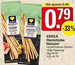 WEZ EDEKA Herzstücke Grissini Angebot