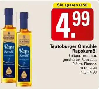 WEZ Teutoburger Ölmühle Rapskernöl Angebot