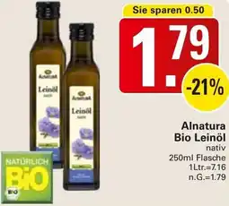 WEZ Alnatura Bio Leinöl Angebot