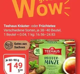 Globus Teehaus kräuter- oder früchtetee Angebot