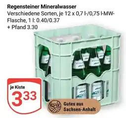 Globus Regensteiner mineralwasser Angebot