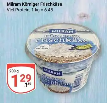 Globus Milram körniger frischkäse Angebot