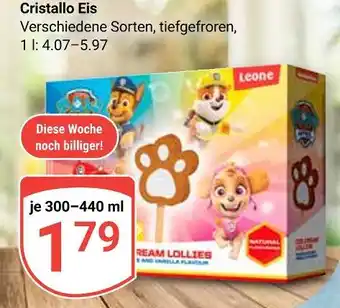 Globus Leone cristallo eis Angebot