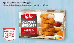 Globus Iglo fingerfood chicken nuggets Angebot