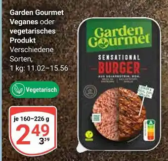 Globus Garden gourmet veganes oder vegetarisches produkt Angebot