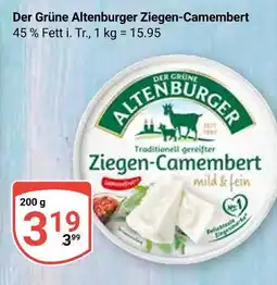 Globus Der grüne altenburger ziegen-camembert Angebot