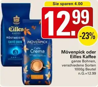 WEZ Mövenpick oder Eilles Kaffee Angebot