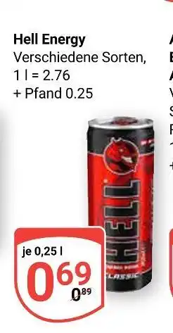 Globus Hell energy hell energy Angebot