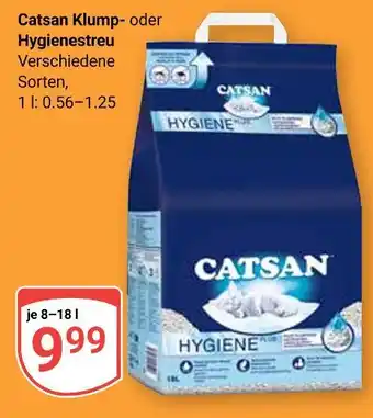 Globus Catsan catsan klump- oder hygienestreu Angebot