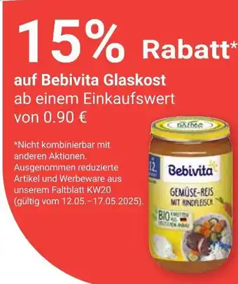 Globus Bebivita gemüse-reis mit rindfleisch Angebot
