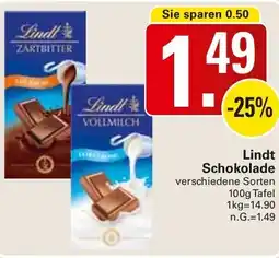 WEZ Lindt Schokolade Angebot