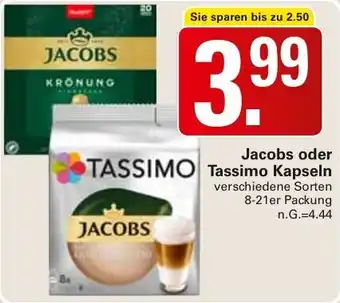 WEZ Jacobs oder Tassimo Kapseln Angebot