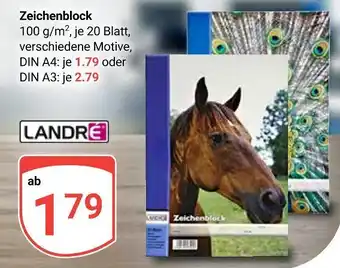 Globus Landré zeichenblock Angebot