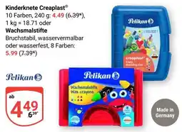 Globus Pelikan kinderknete creaplast oder wachsmalstifte Angebot
