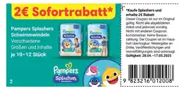Globus Pampers splashers schwimmwindeln Angebot