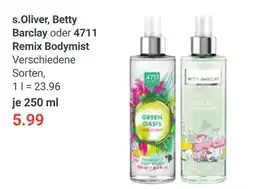 Globus S.oliver, betty barclay, 4711 remix bodymist Angebot