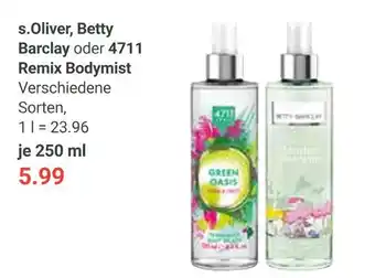Globus S.oliver, betty barclay, 4711 remix bodymist Angebot