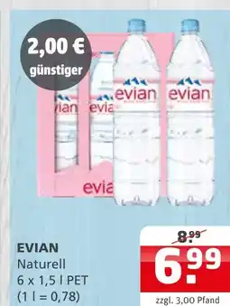 Getränke Quelle Evian naturell Angebot