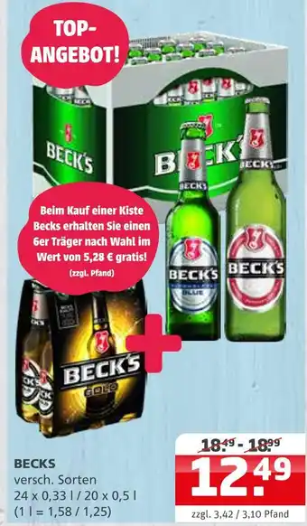 Getränke Quelle Beck's Angebot