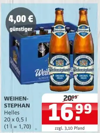Getränke Quelle Weihenstephan helles Angebot