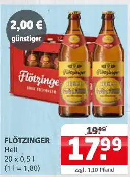 Getränke Quelle Flötzinger hell Angebot