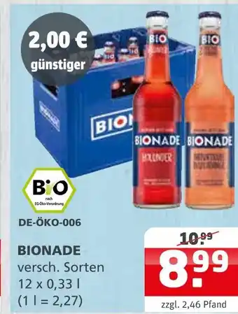 Getränke Quelle Bionade Angebot