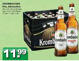 Getränkeparadies Gefromm Krombacher pils, alkoholfrei Angebot