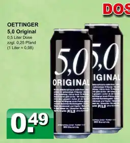 Getränkeparadies Gefromm Oettinger 5,0 original Angebot