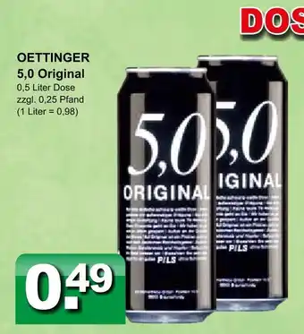 Getränkeparadies Gefromm Oettinger 5,0 original Angebot