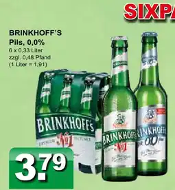 Getränkeparadies Gefromm Brinkhoff’s pils, 0,0% Angebot