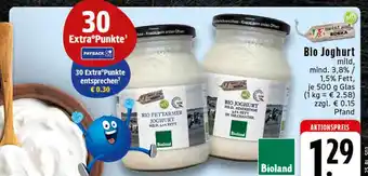 Edeka Bioland bio joghurt Angebot